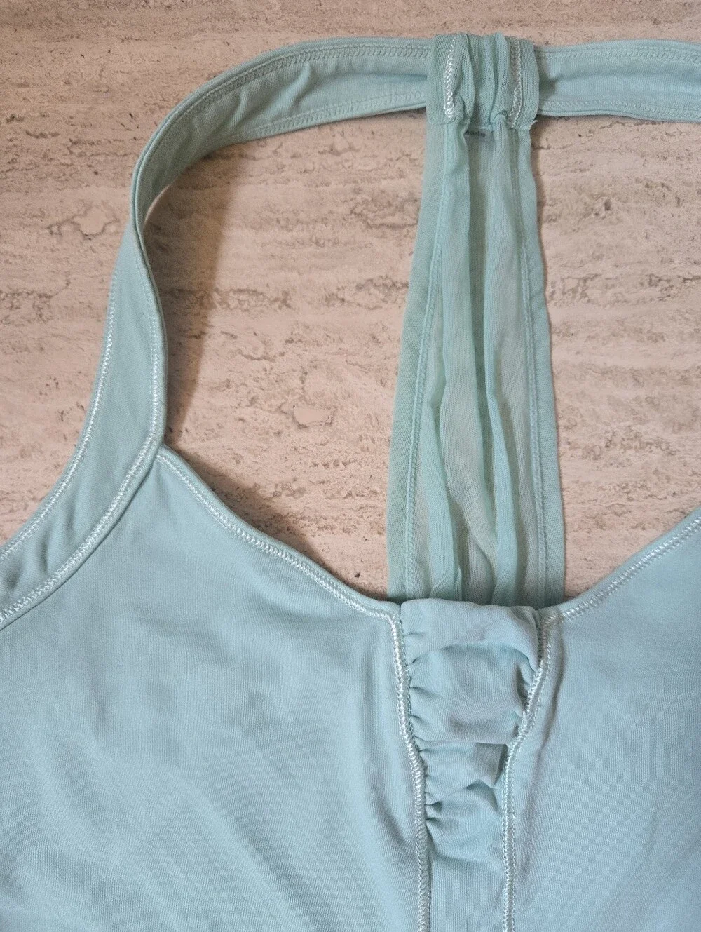 ALO Yoga Light Aqua Racerback Workout Tank Top